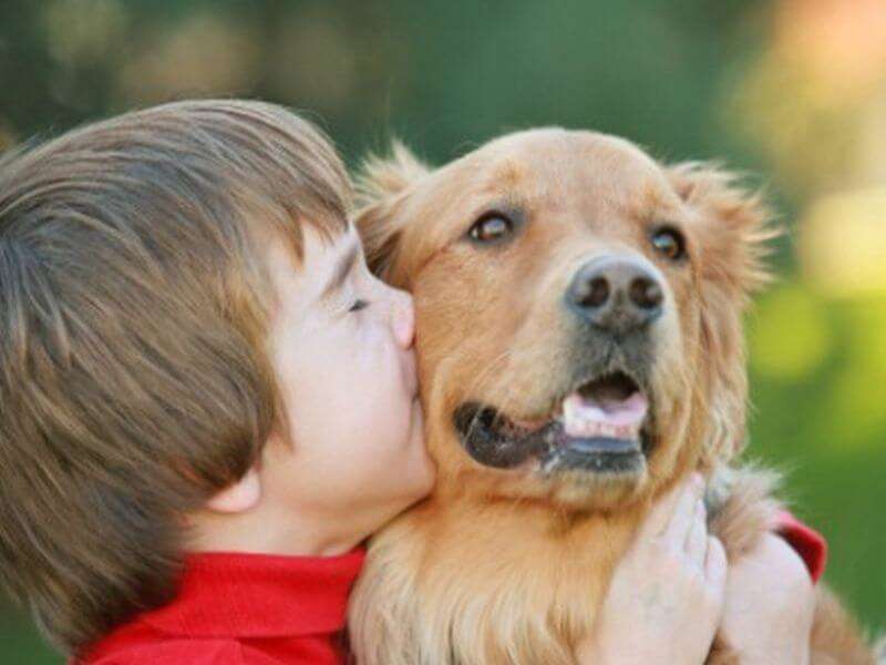 Kind mit Hund