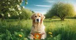 Hund mit Manuka Honig